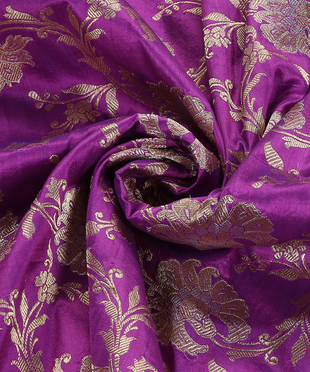 Handloom_Purple_Dual_Tone_Pure_Katan_Silk_Banarasi_Dupatta_With_Sona_Rupa_Jaal_WeaverStory_05