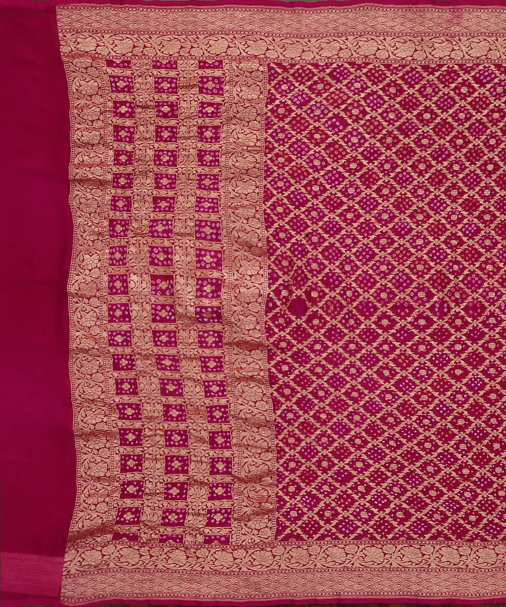 Handloom_Plum_Pure_Georgette_Banarasi_Bandhej_Dupatta_With_Cutwork_Weave_WeaverStory_02