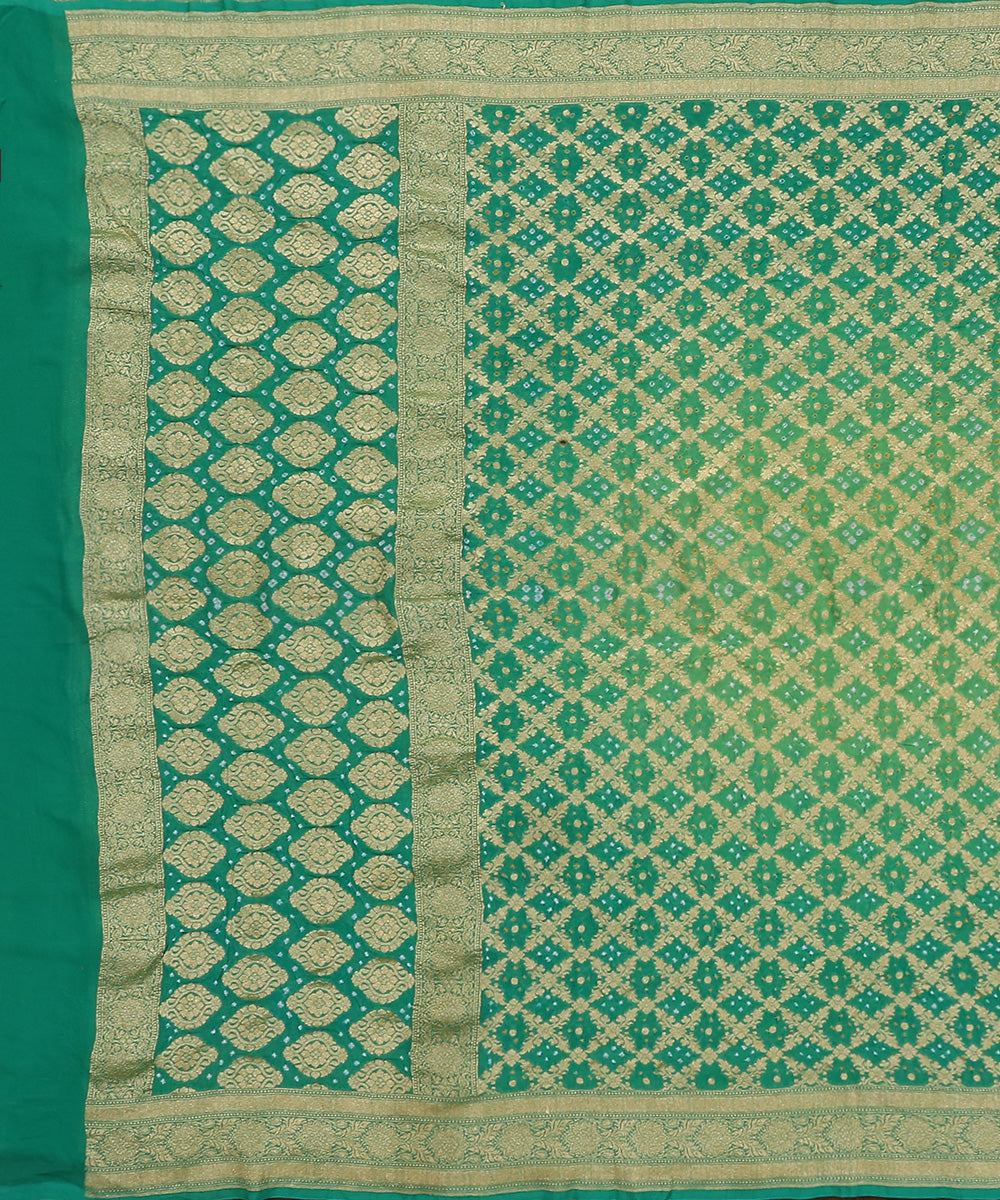 Light_Green_Handloom_Ombre_Dyed_Banarasi_Bandhej_Pure_Georgette_Dupatta_With_Cutwork_Weave_WeaverStory_02