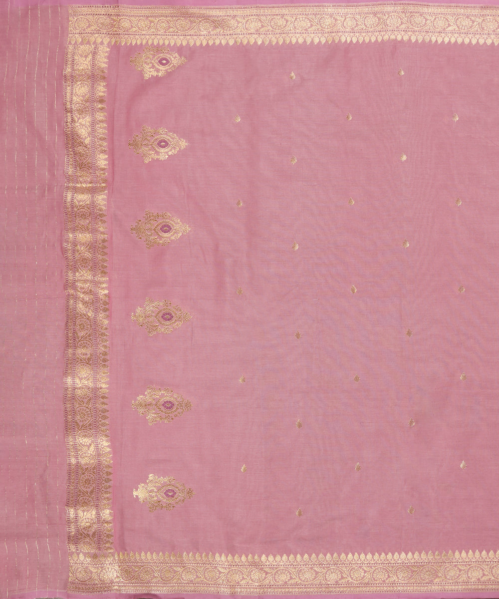 Mauve_Handloom_Pure_Cotton_Banarasi_Dupatta_With_Meenkari_Border_WeaverStory_02