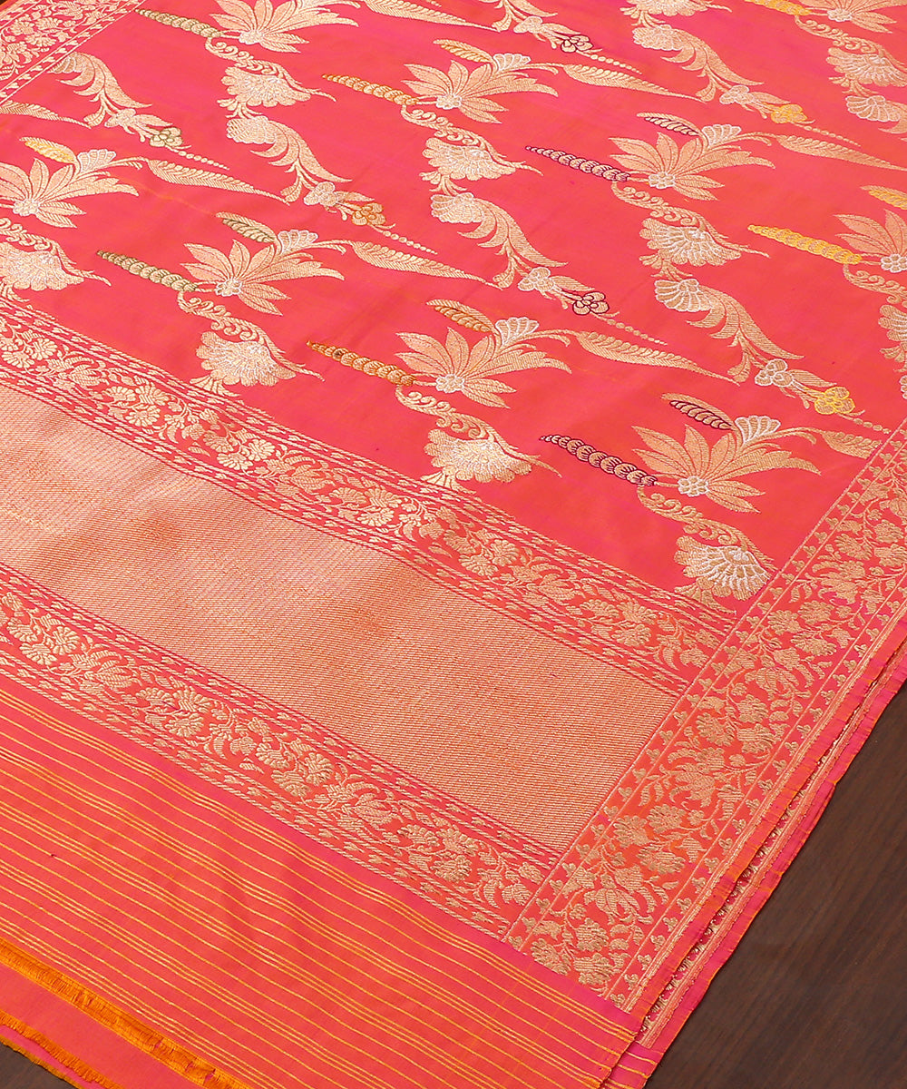 Pink_Dual_Tone_Pure_Katan_Silk_Ektara_Banarasi_Dupatta_With_Meenakari_WeaverStory_03