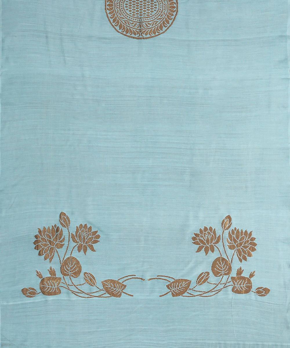 Light_Blue_Handloom_Moonga_Silk_Banarasi_Dupatta_with_Big_Floral_Boota_WeaverStory_03