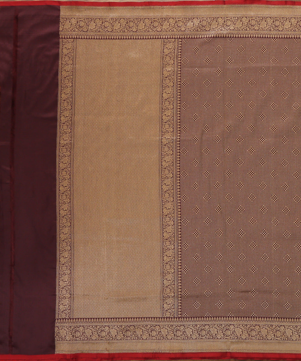 Wine_Handloom_Zari_Tanchoi_Pure_Katan_Silk_Banarasi_Dupatta_WeaverStory_02