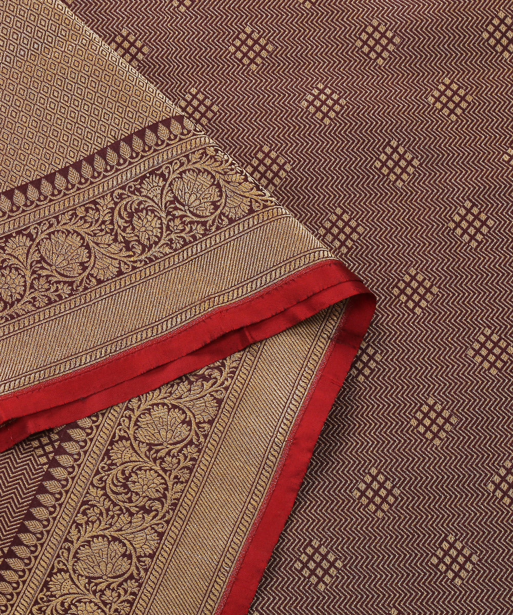 Wine_Handloom_Zari_Tanchoi_Pure_Katan_Silk_Banarasi_Dupatta_WeaverStory_04