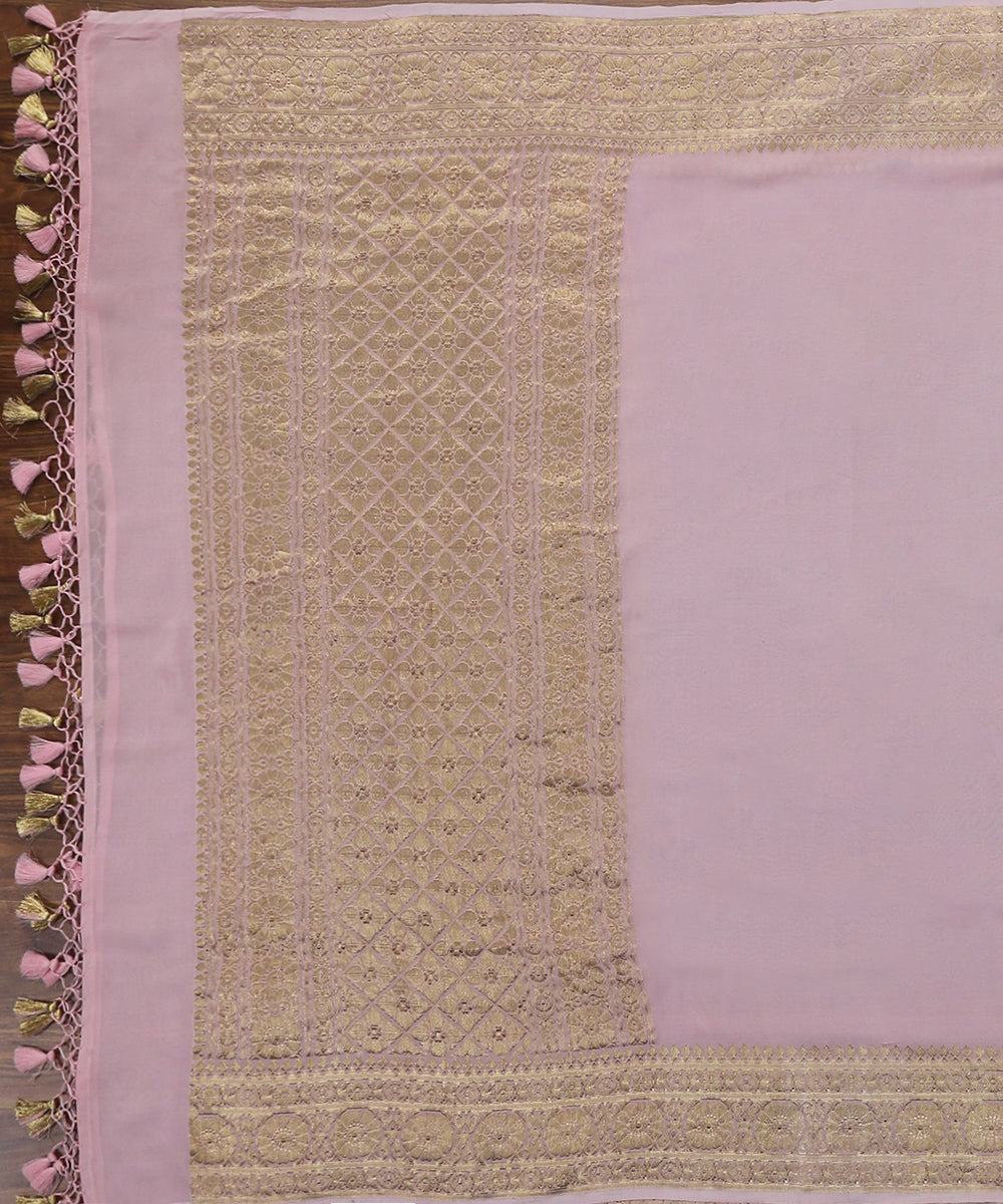 Light_Pink_Handloom_Georgette_Banarasi_Dupatta_With_Kadhwa_Border_WeaverStory_02