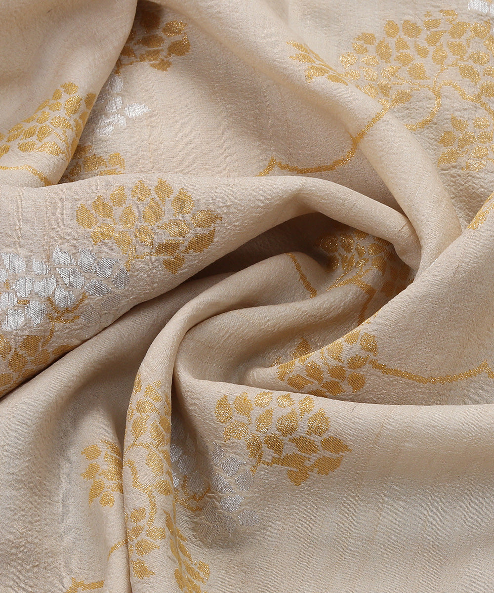 Beige_Handloom_Tussar_Georgette_Banarasi_Dupatta_with_Kadhwa_Weave_WeaverStory_05