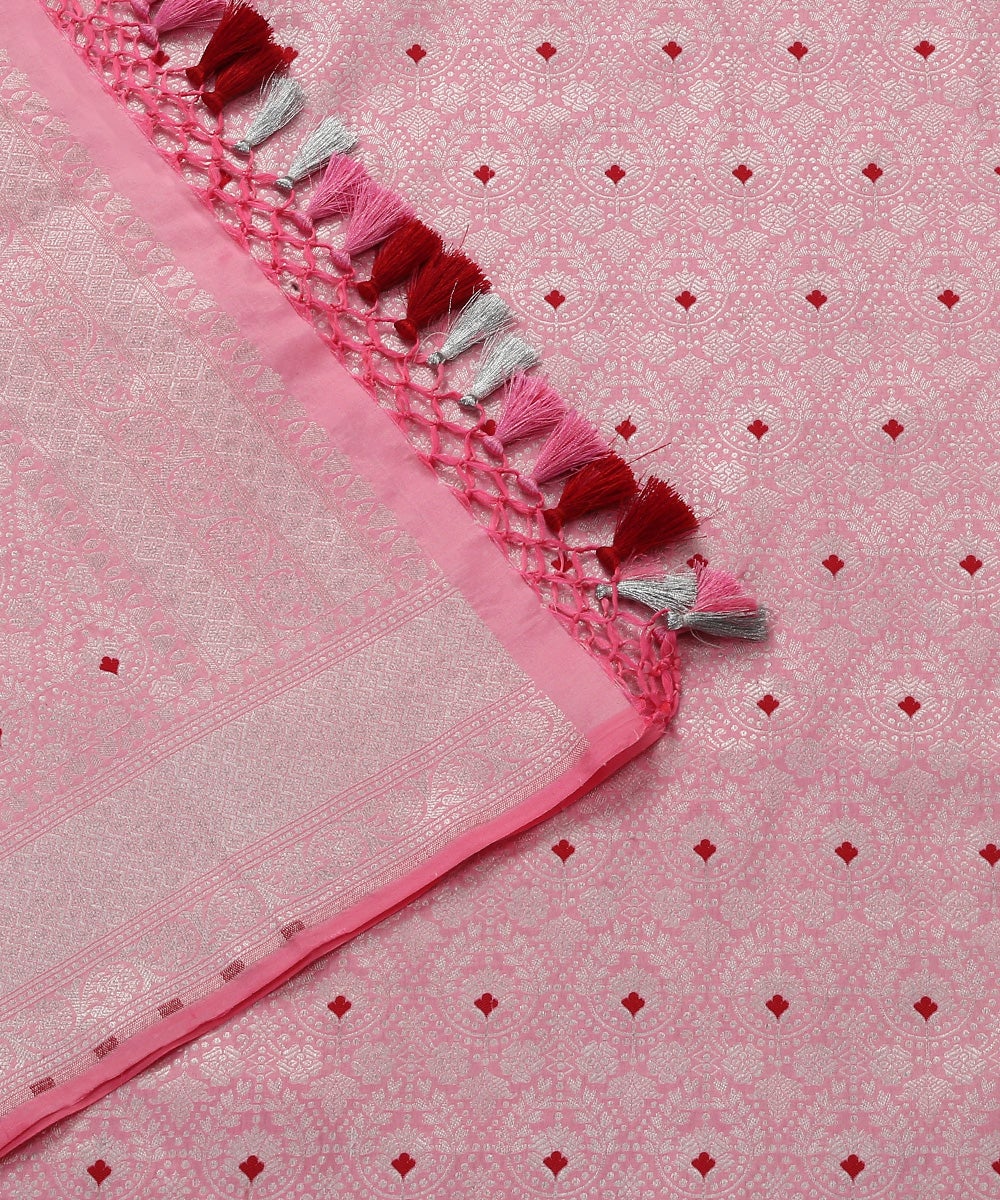Handloom_Pink_Pure_Katan_Silk_Kinkhwab_Banarasi_Dupatta_with_Meenakari_Design_WeaverStory_04