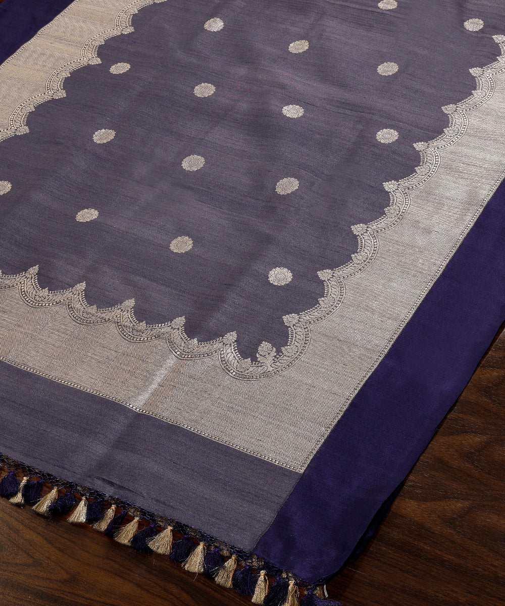 Blue_Handloom_Tussar_Silk_Banarasi_Dupatta_With_Kadhwa_Booti_WeaverStory_03