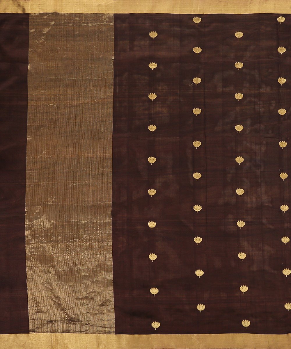 Handloom_Wine_Pure_Chanderi_Silk_Eknaliya_Chanderi_Dupatta_with_Tulip_Boota_WeaverStory_02