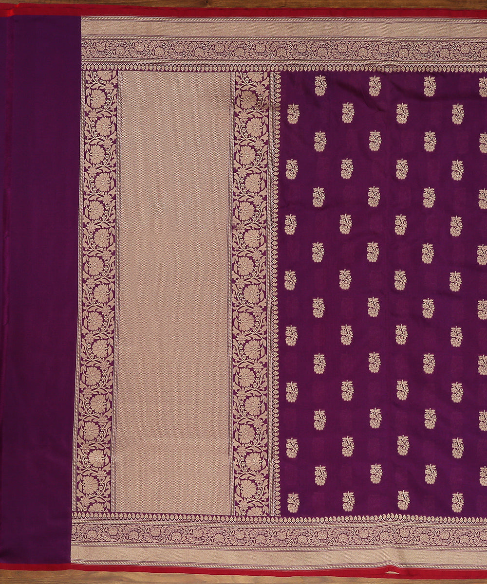 Handloom_Purple_Katan_Georgette_Banarasi_Dupatta_with_Cutwork_Floral_Booti_WeaverStory_02