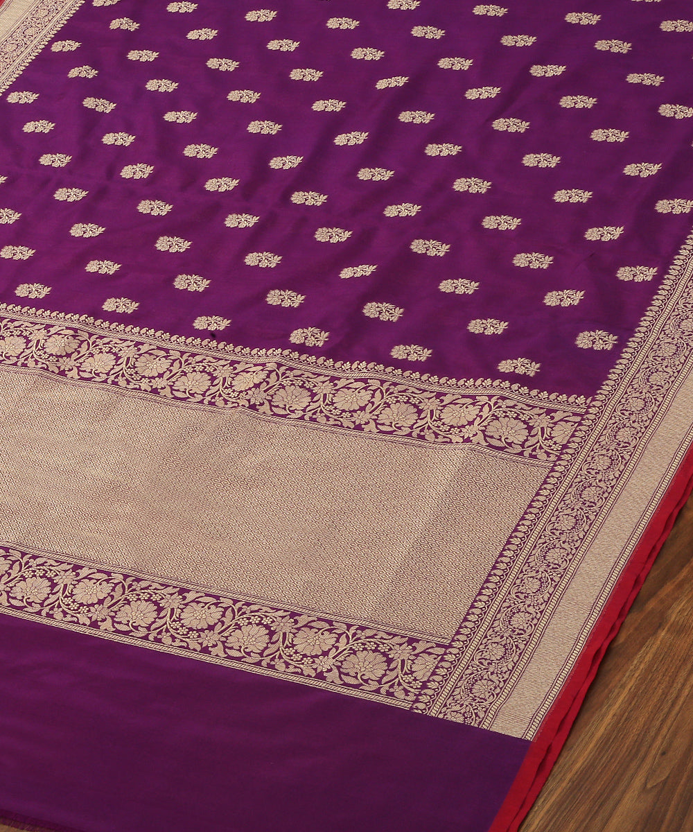 Handloom_Purple_Katan_Georgette_Banarasi_Dupatta_with_Cutwork_Floral_Booti_WeaverStory_03