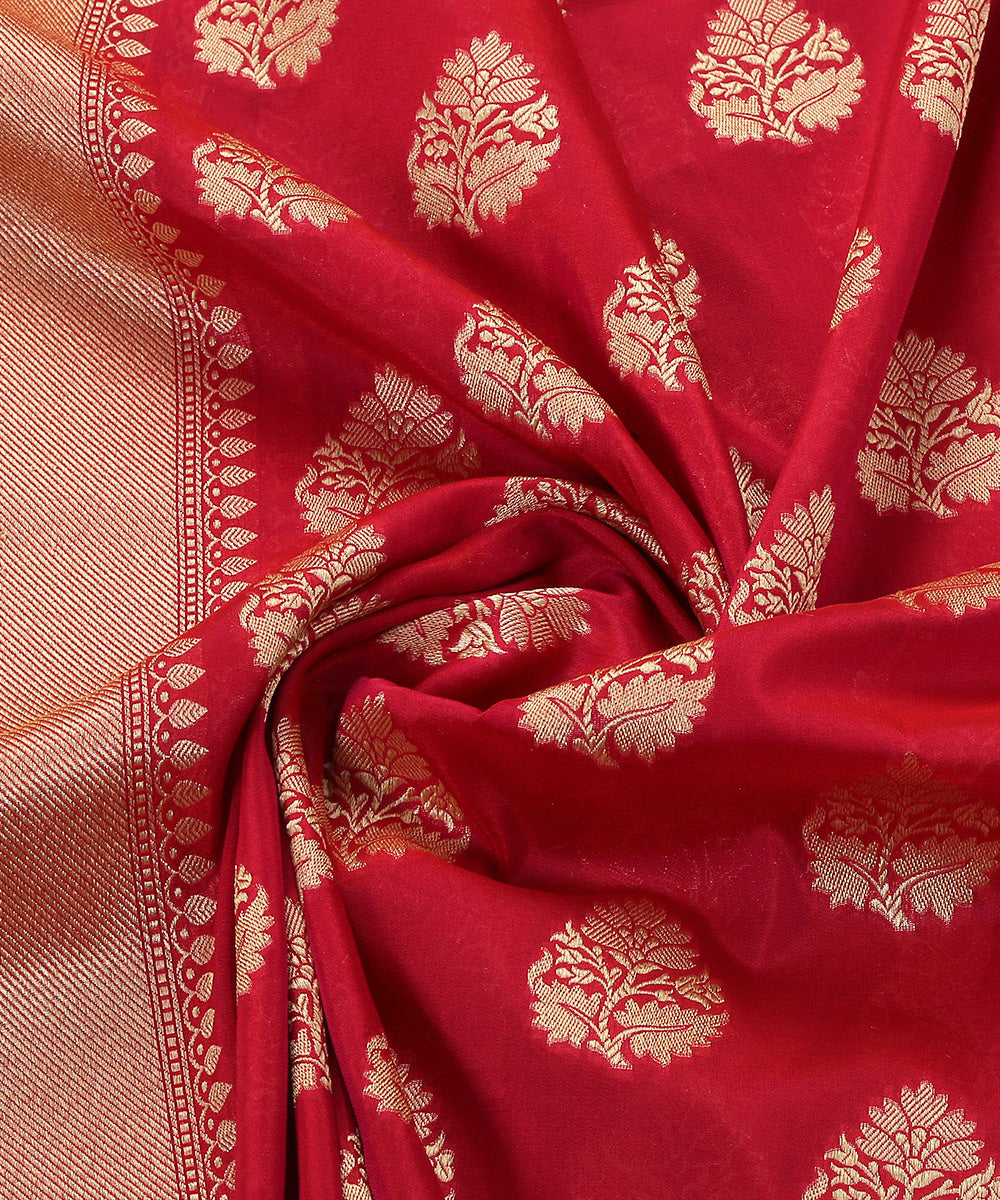 Pink_Handloom_Katan_Georgette_Banarasi_Dupatta_with_Zari_Border_and_Cutwork_Booti_WeaverStory_05