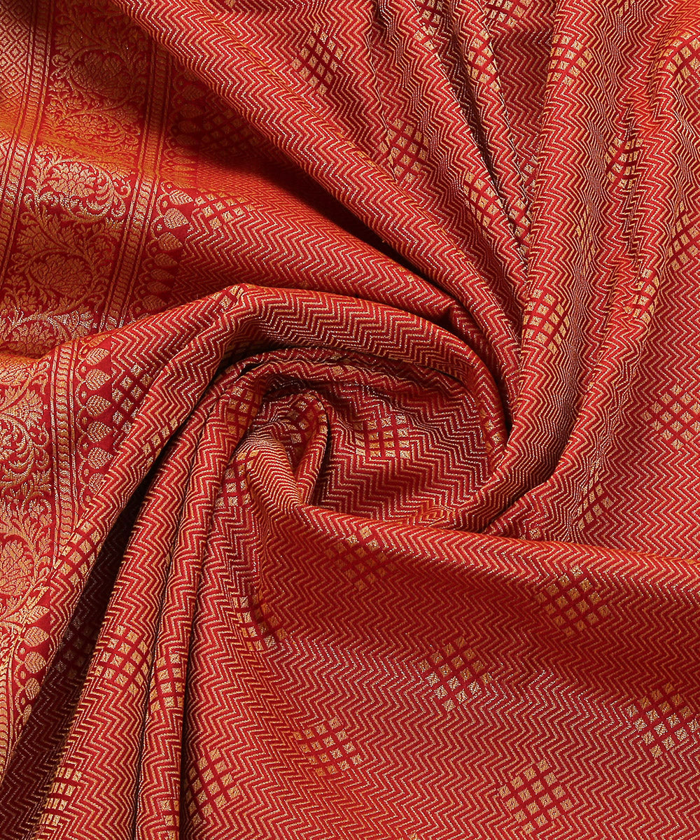 Rust_Handloom_Pure_Katan_Silk_Brocade_Banarasi_Dupatta_WeaverStory_05