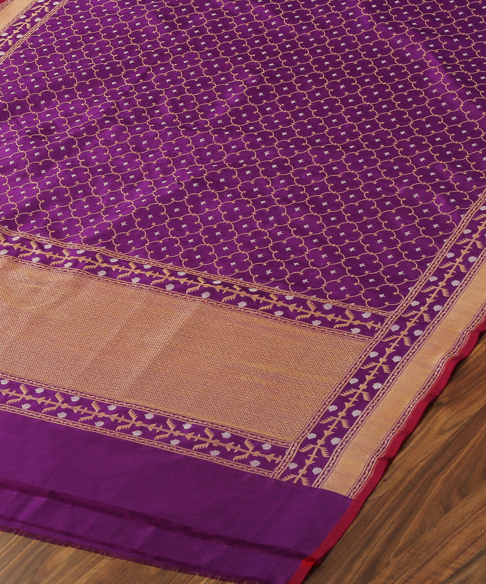 Purple_Handloom_Cutwork_Banarasi_Dupatta_with_Jamdani_Weave_WeaverStory_03