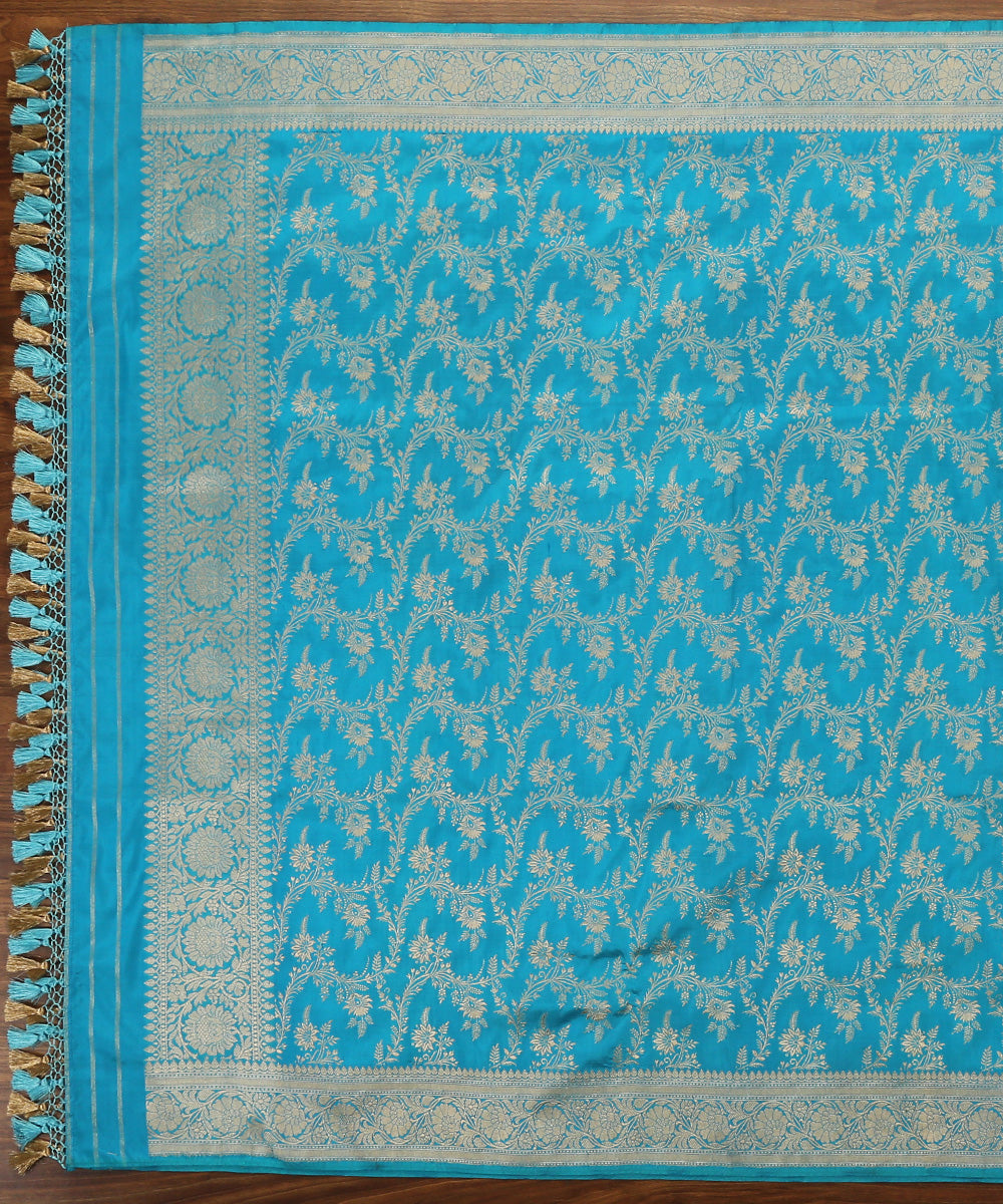 Handloom_Blue_Pure_Katan_Silk_Banarasi_Dupatta_with_Zari_Jaal_WeaverStory_02