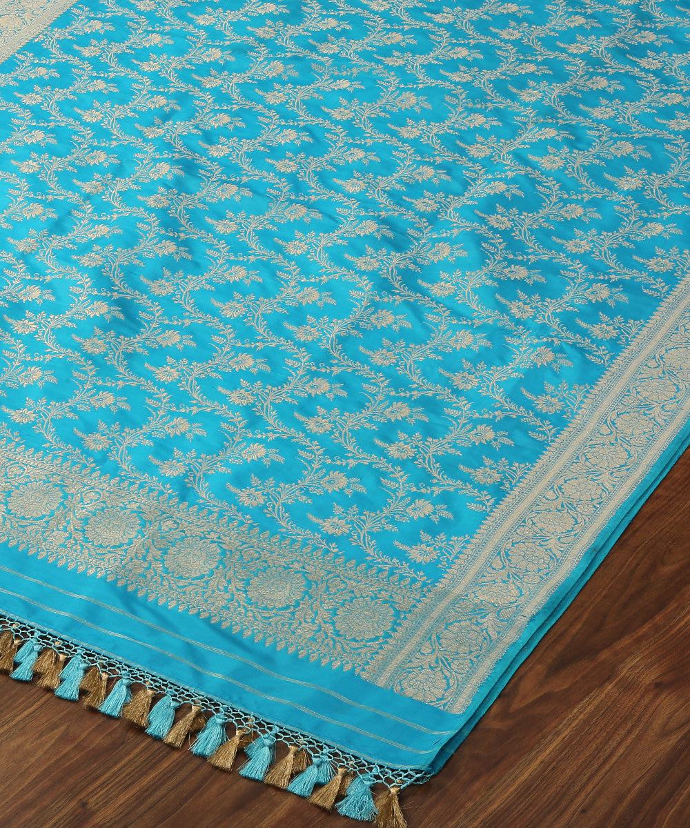 Handloom_Blue_Pure_Katan_Silk_Banarasi_Dupatta_with_Zari_Jaal_WeaverStory_03