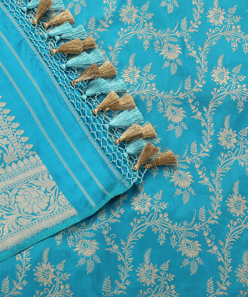 Handloom_Blue_Pure_Katan_Silk_Banarasi_Dupatta_with_Zari_Jaal_WeaverStory_04