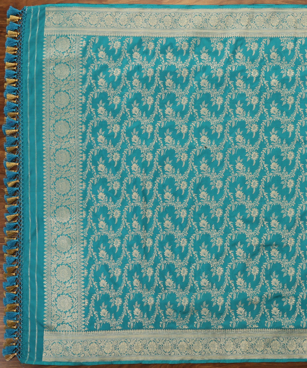 Handloom_Blue_Pure_Katan_Silk_Banarasi_Dupatta_with_Kadhwa_Jaal_WeaverStory_02