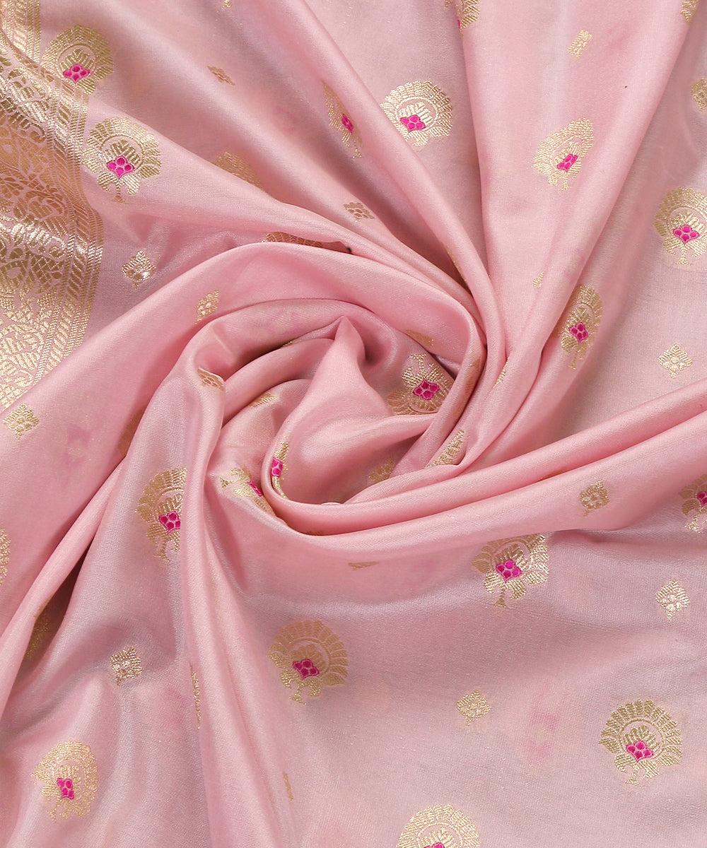 Light_Pink_Handloom_Pure_Katan_Silk_Banarasi_Dupatta_With_Meenakari_WeaverStory_05