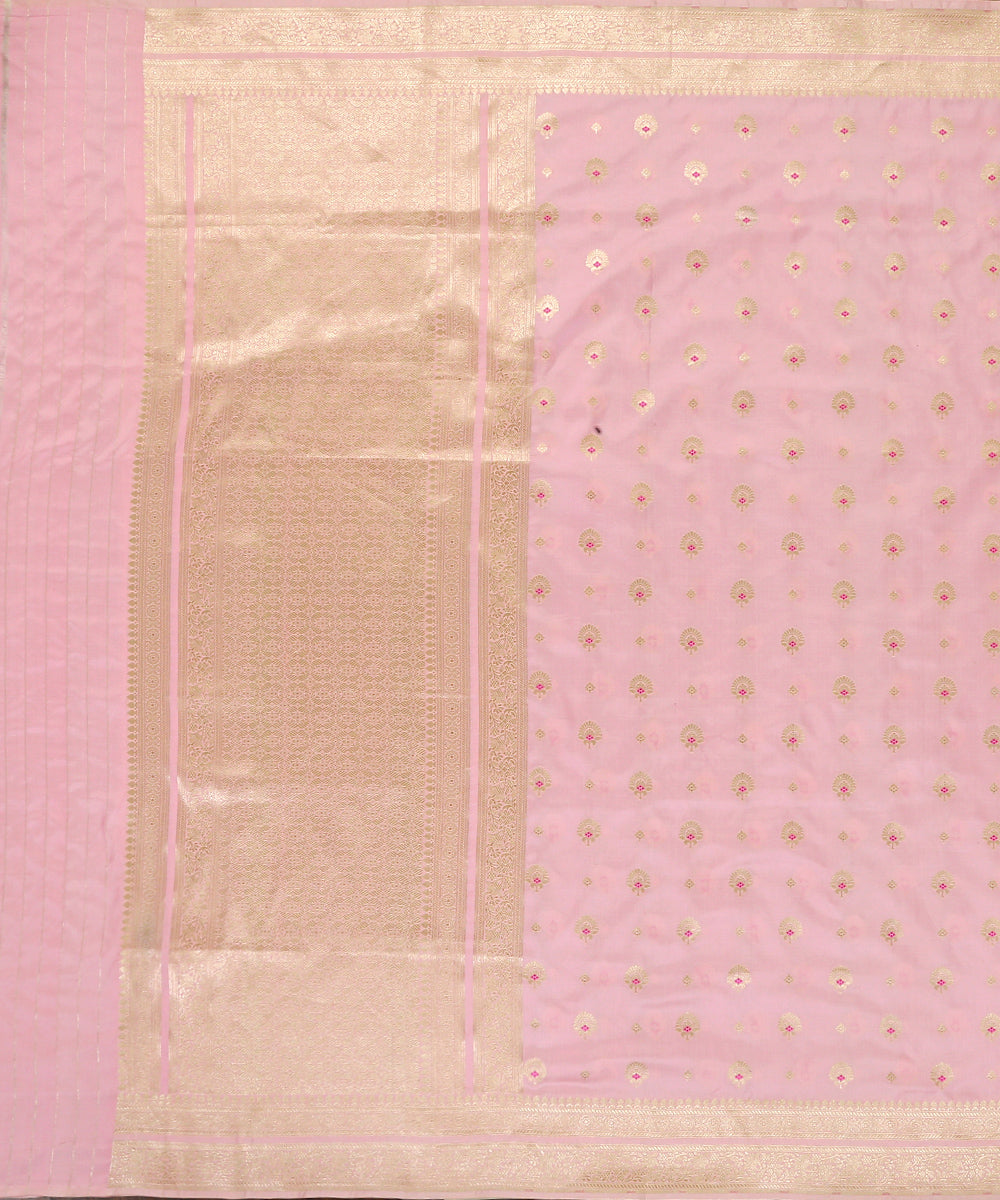 Handloom_Pink_Pure_Katan_Silk_Banarasi_Dupatta_With_Meenakari_WeaverStory_02