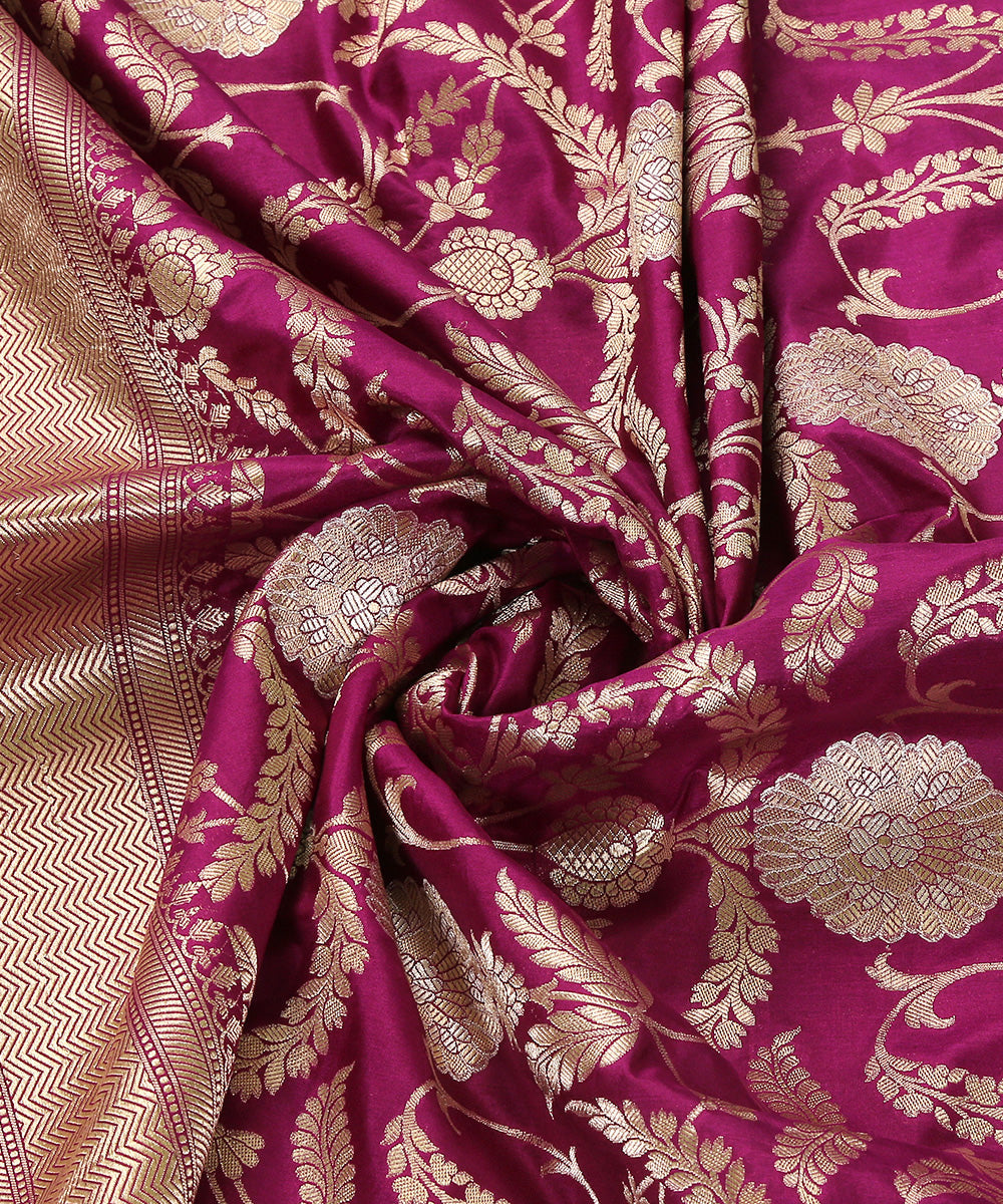 Purple_Handloom_Pure_Katan_Silk_Banarasi_Dupatta_With_Cutwork_Weave_and_Meenakari_Jaal_WeaverStory_05