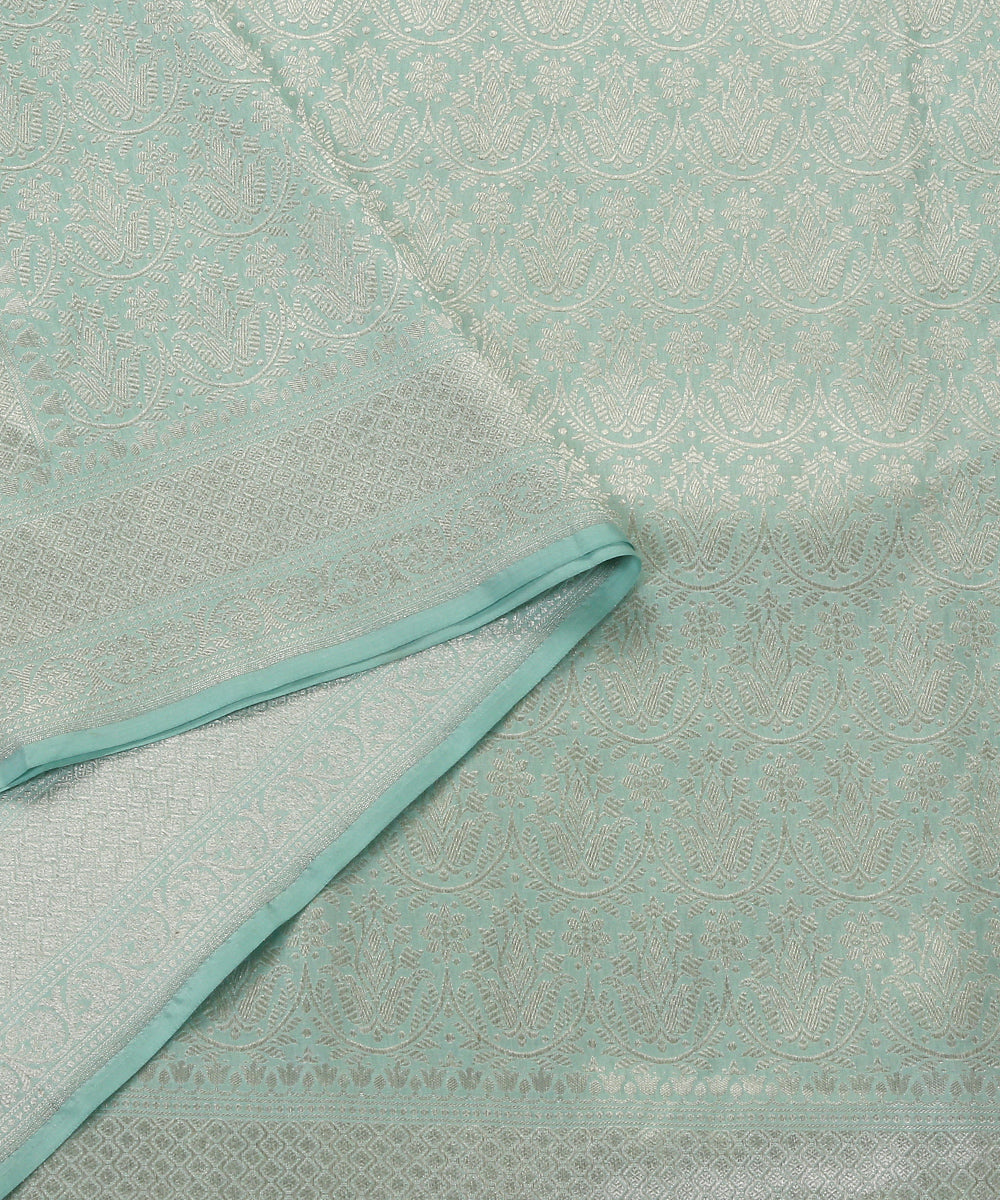 Blue_Handloom_Pure_Katan_Silk_Banarasi_Dupatta_with_Zari_Jaal_WeaverStory_04