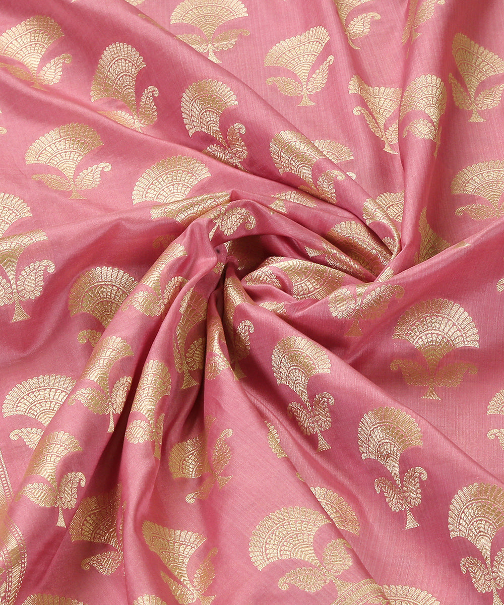 Handloom_Rose_Pink_Pure_Katan_Silk_Banarasi_Dupatta_with_Cutwork_Booti_WeaverStory_05