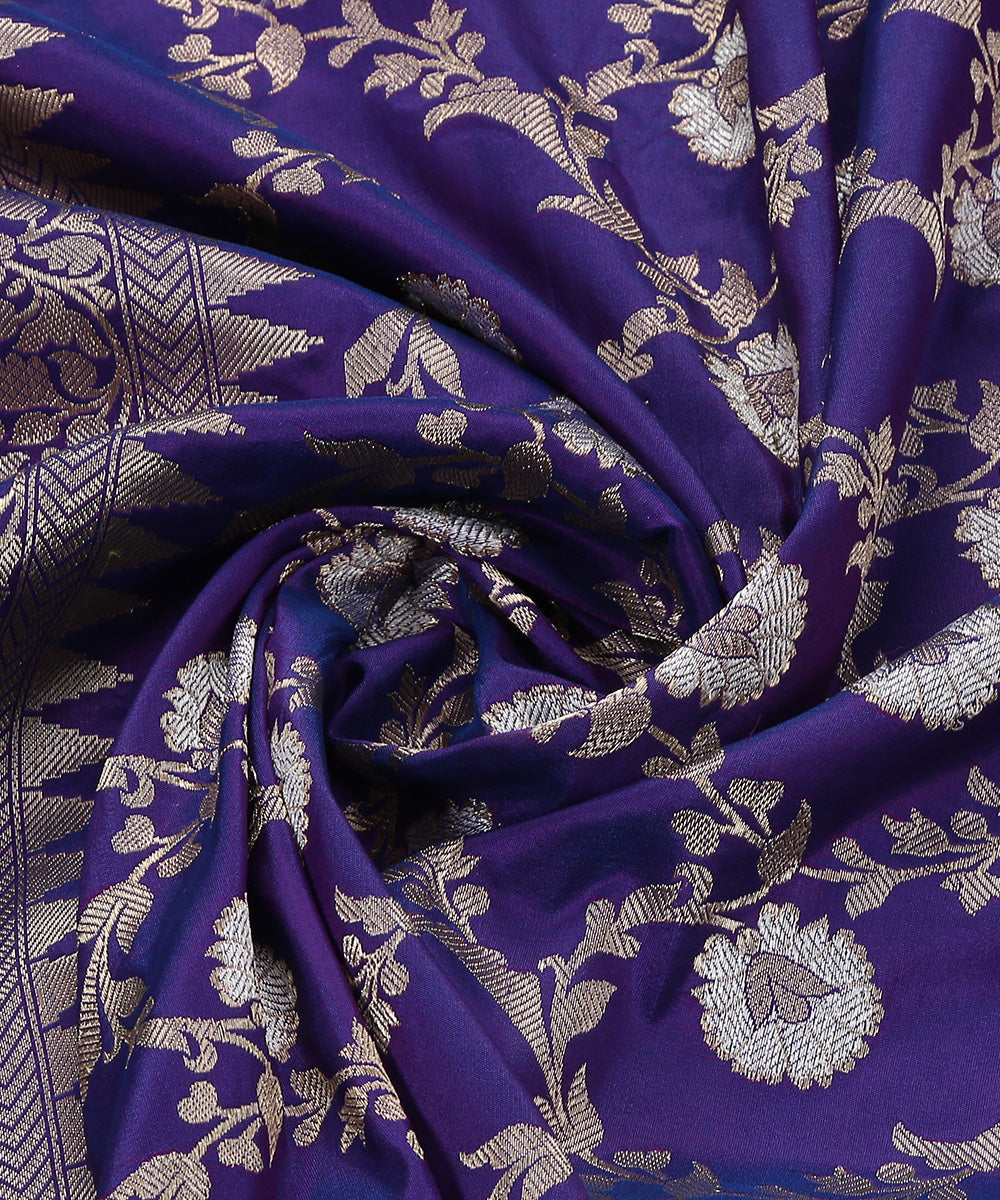 Handloom_Blue_Pure_Katan_Silk_Banarasi_Dupatta_WeaverStory_05