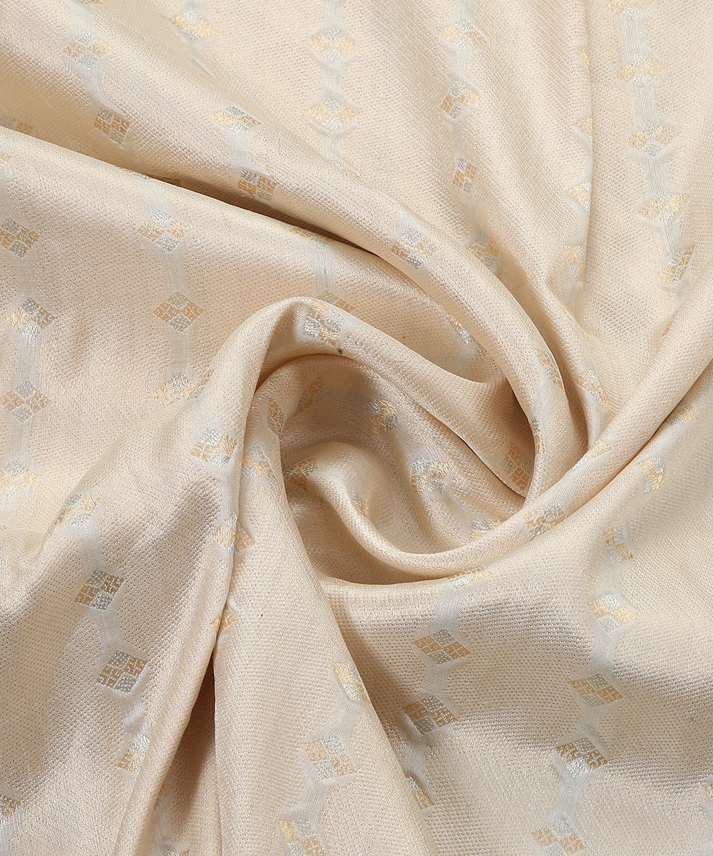 Beige_Handloom_Pure_Katan_Silk_Banarasi_Dupatta_with_Meenakari_Booti_WeaverStory_05