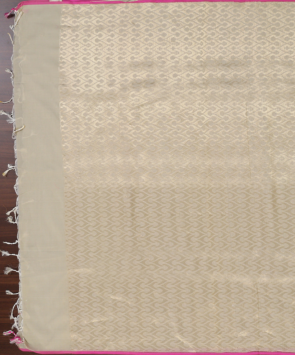 Beige_Handloom_Cotton_Silk_Banarasi_Dupatta_with_Brocade_Zari_Jaal_WeaverStory_02