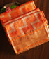 Handloom_Orange_Pure_Silk_Chanderi_Dupatta_With_Chevron_Pattern_WeaverStory_01