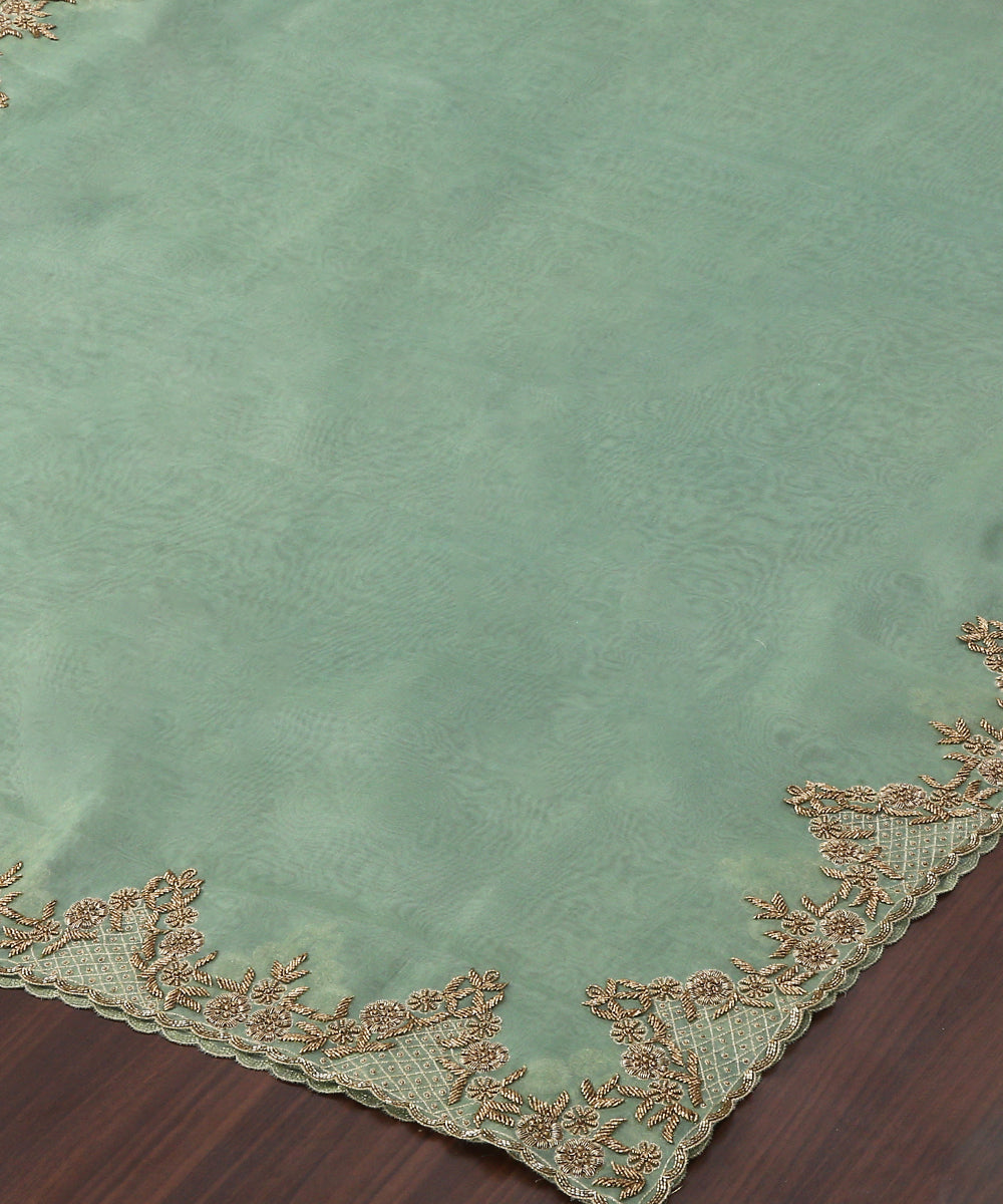 Aqua_Blue_Handloom_Pure_Organza_Dupatta_With_Hand_Embroidered_Borders_WeaverStory_03