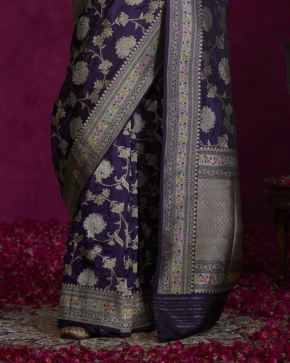 Dark_Purple_Handloom_Banarasi_Saree_Katan_Silk_Saree_with_All_Over_Jangla_Pattern_WeaverStory_04