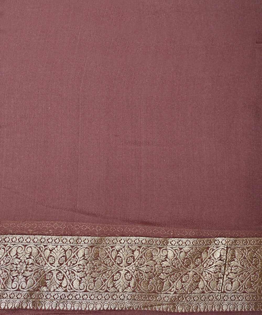 Mauve_Handloom_Banarasi_Georgette_Saree_with_Floral_Weave_WeaverStory_05