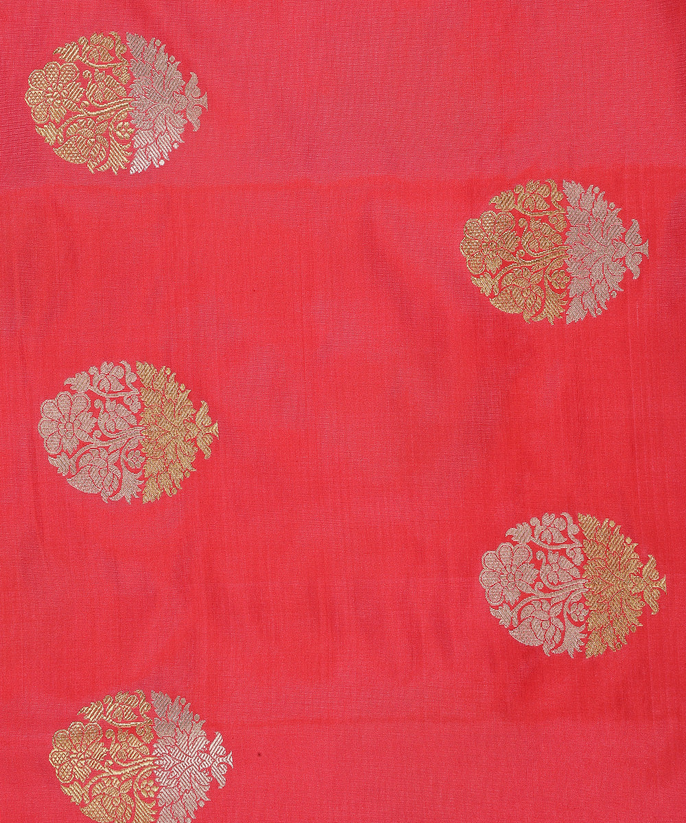 Hot_Pink_Handloom_Pure_Katan_Silk_Banarasi_Fabric_With_Sona_Rupa_Zari_Boota_WeaverStory_03