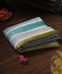 Handloom_Grey_And_Olive_Brush_Paint_Organza_Banarasi_Fabric_With_Striped_Zari_Work_WeaverStory_01