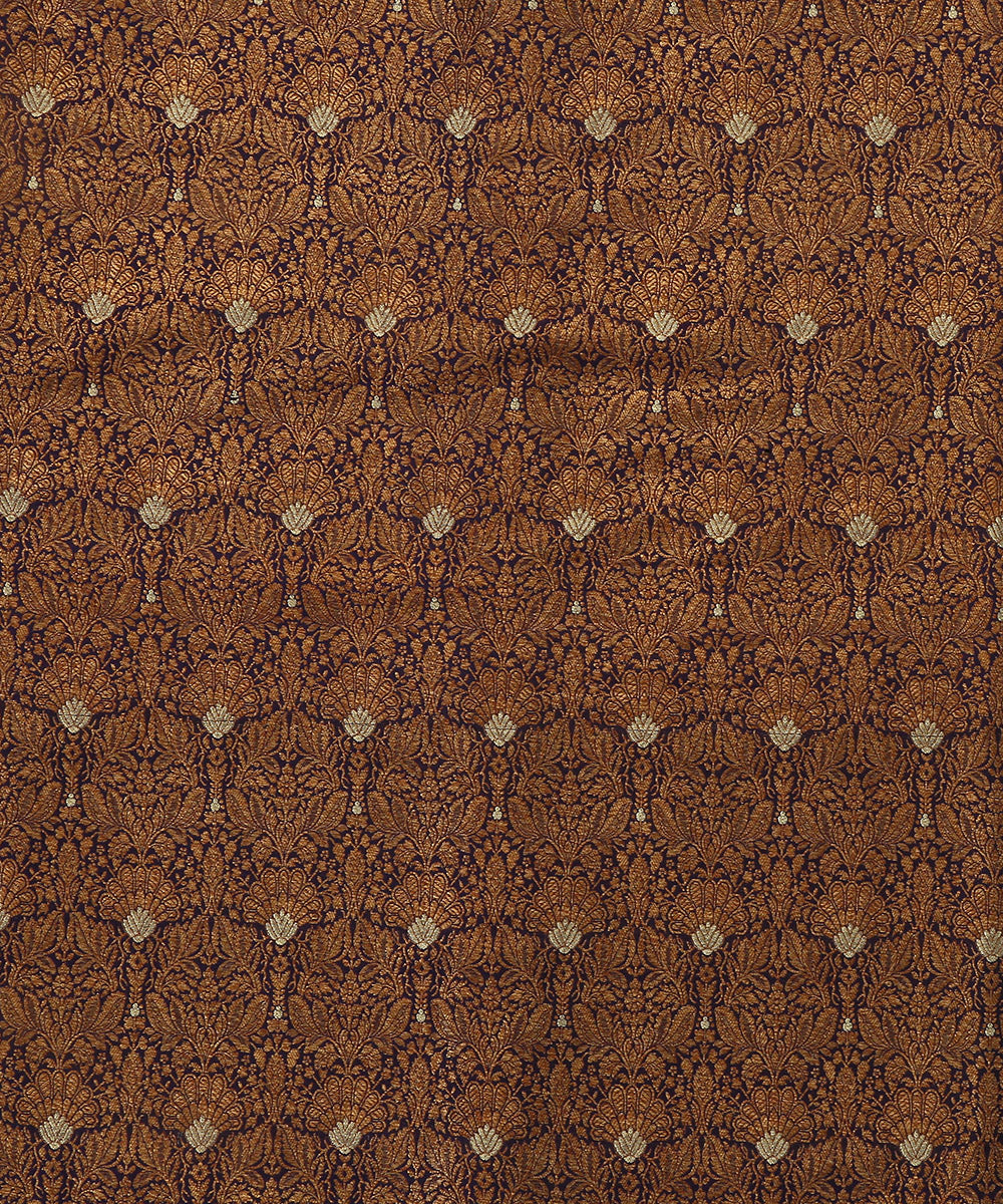 Deep_Blue_Handloom_Pure_Katan_Silk_Kimkhab_Banarasi_Fabric_In_Antique_Zari_WeaverStory_02
