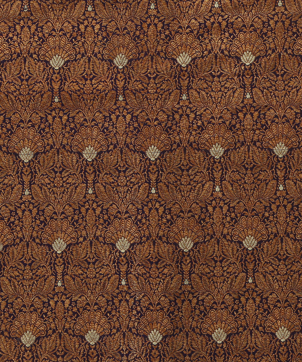 Deep_Blue_Handloom_Pure_Katan_Silk_Kimkhab_Banarasi_Fabric_In_Antique_Zari_WeaverStory_03