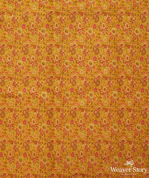 Handloom_Mustard_Pure_Katan_Silk_Banarasi_Fabric_In_Three_Color_Zari_WeaverStory_03