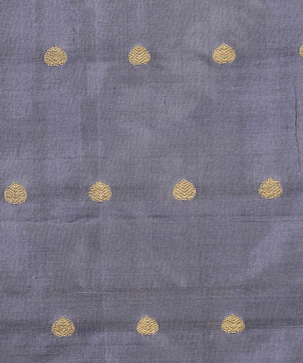 Dark_Grey_Handloom_Pure_Katan_Silk_Banarasi_Fabric_With_Cutwork_Booti_WeaverStory_03