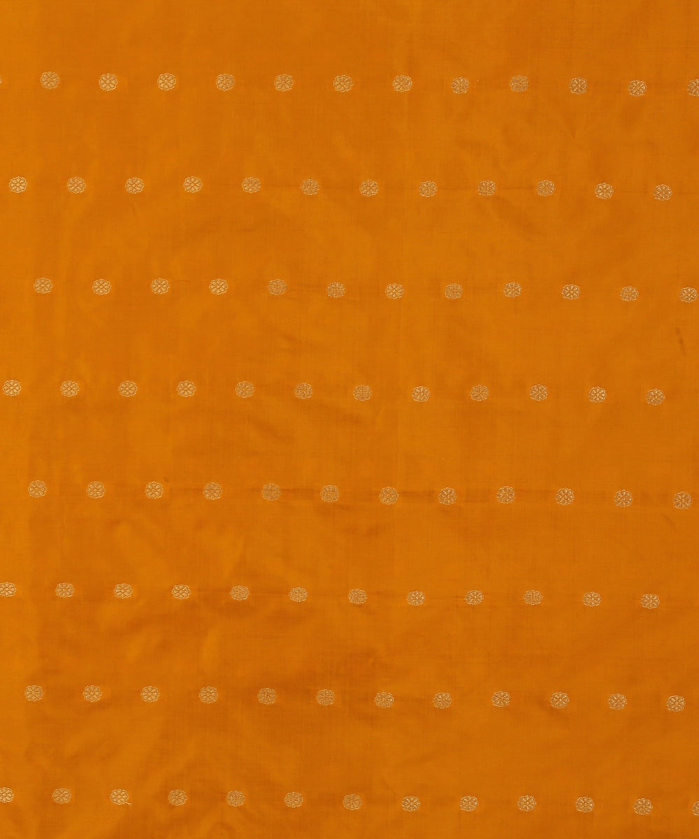 Bright_Mustard_Handloom_Pure_Katan_Silk_Banarasi_Fabric_Cutwork_Booti_WeaverStory_02