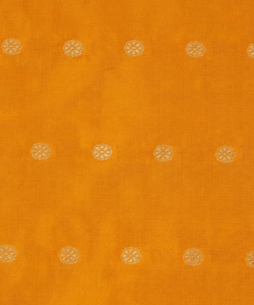 Bright_Mustard_Handloom_Pure_Katan_Silk_Banarasi_Fabric_Cutwork_Booti_WeaverStory_03