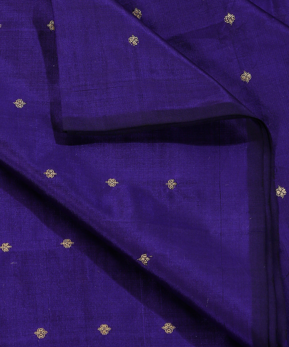 Handloom_Cobalt_Blue_Pure_Katan_Silk_Banarasi_Fabric_With_Cutwork_Booti_WeaverStory_04