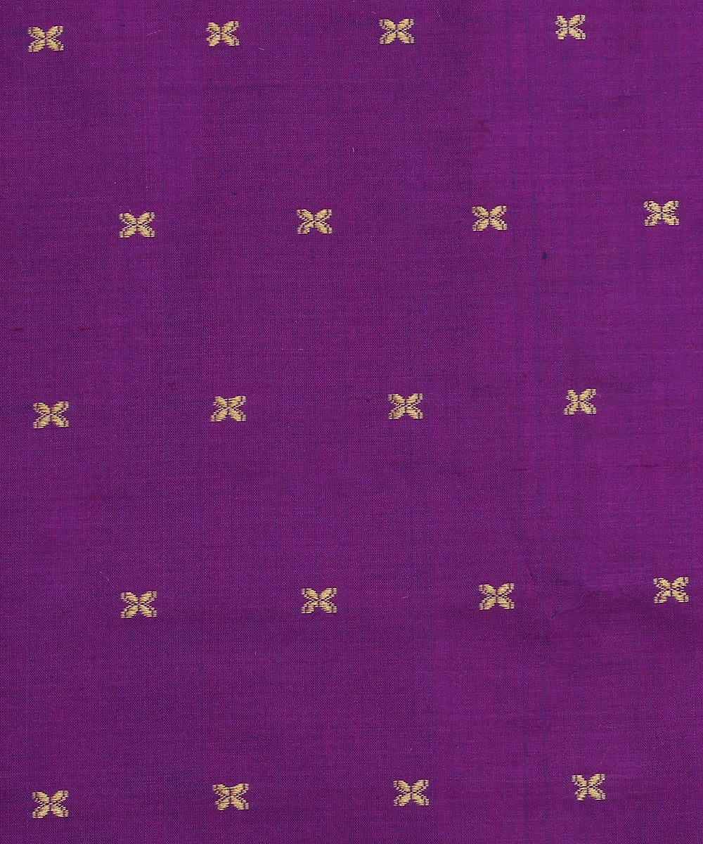 Voilet_Handloom_Double_Shade_Pure_Katan_Silk_Banarasi_Fabric_With_Booti_WeaverStory_02