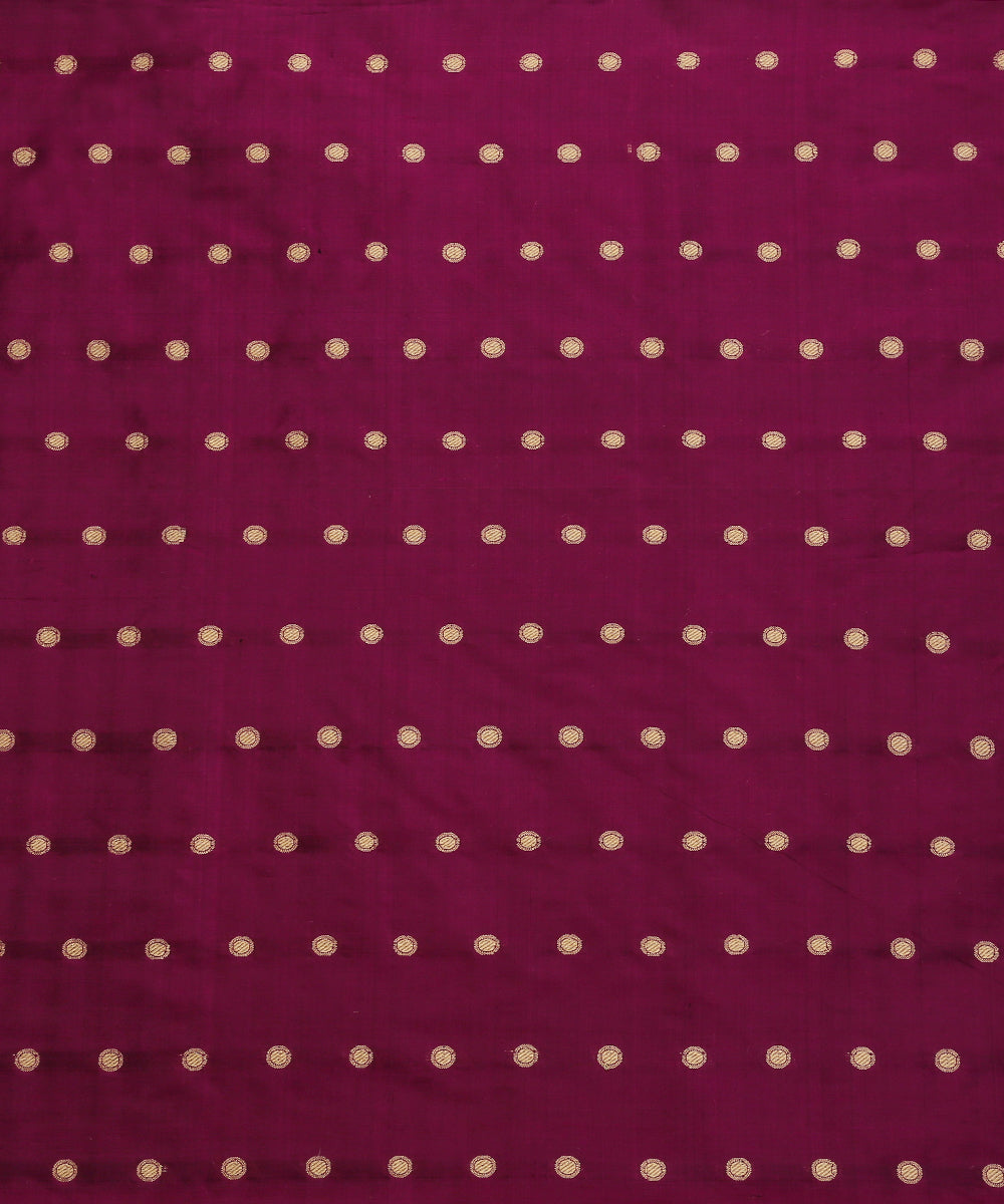 Handloom_Purple_Pure_Katan_Silk_Banarasi_Fabric_With_Zari_Booti_WeaverStory_03
