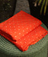Handloom_Orange_Pure_Tussar_Silk_Banarasi_Fabric_With_Cutwork_Booti_WeaverStory_01