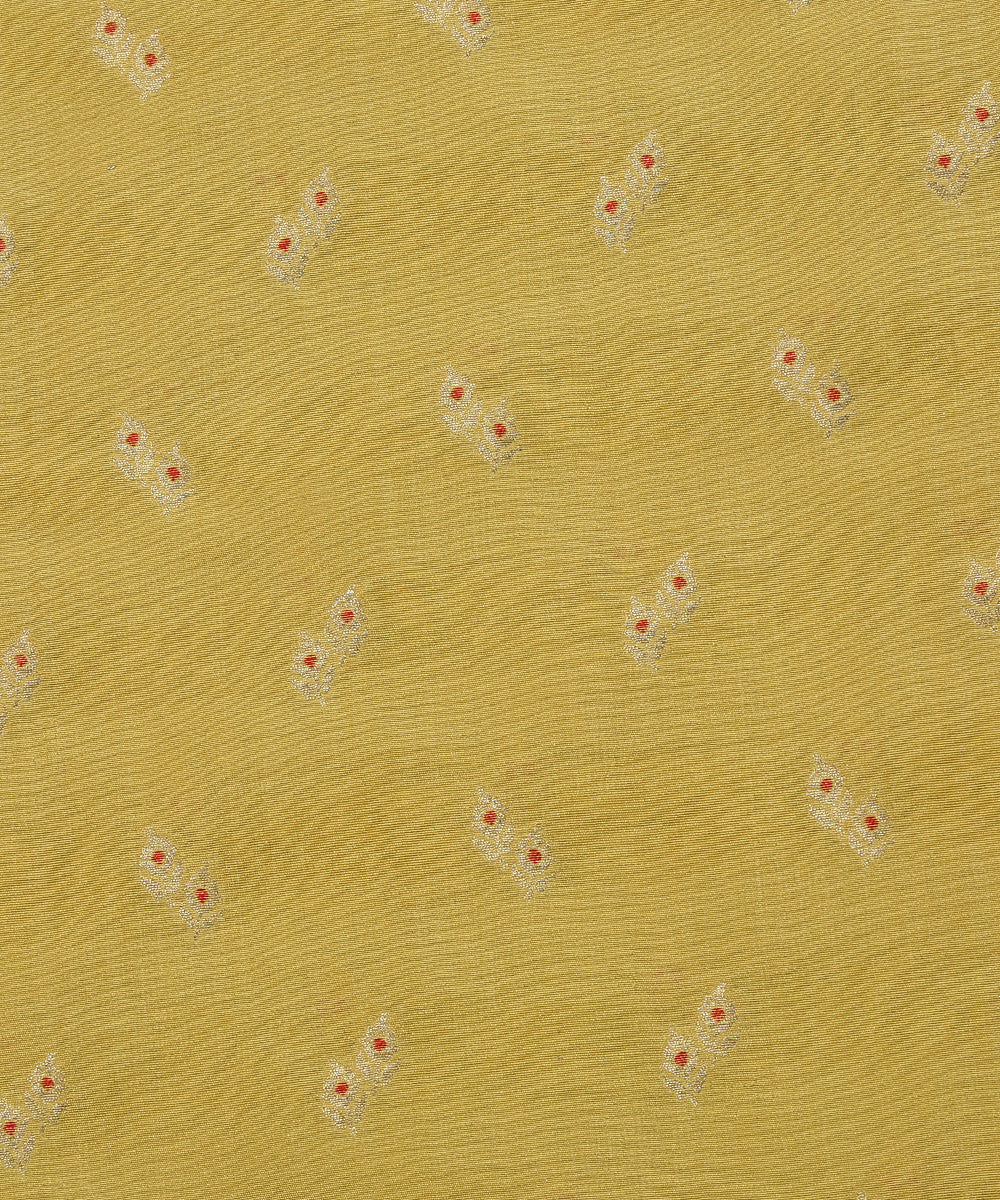 Pastel_Yellow_Handloom_Pure_Moonga_Silk_Banarasi_Fabric_Cutwork_With_Meena_Booti_WeaverStory_03