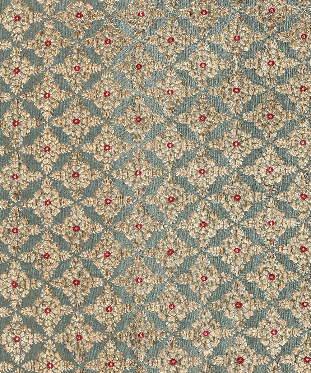 Sage_Green_Handloom_Pure_Satin_Silk_Kimkhab_Banarasi_Fabric_With_Meenakari_WeaverStory_03