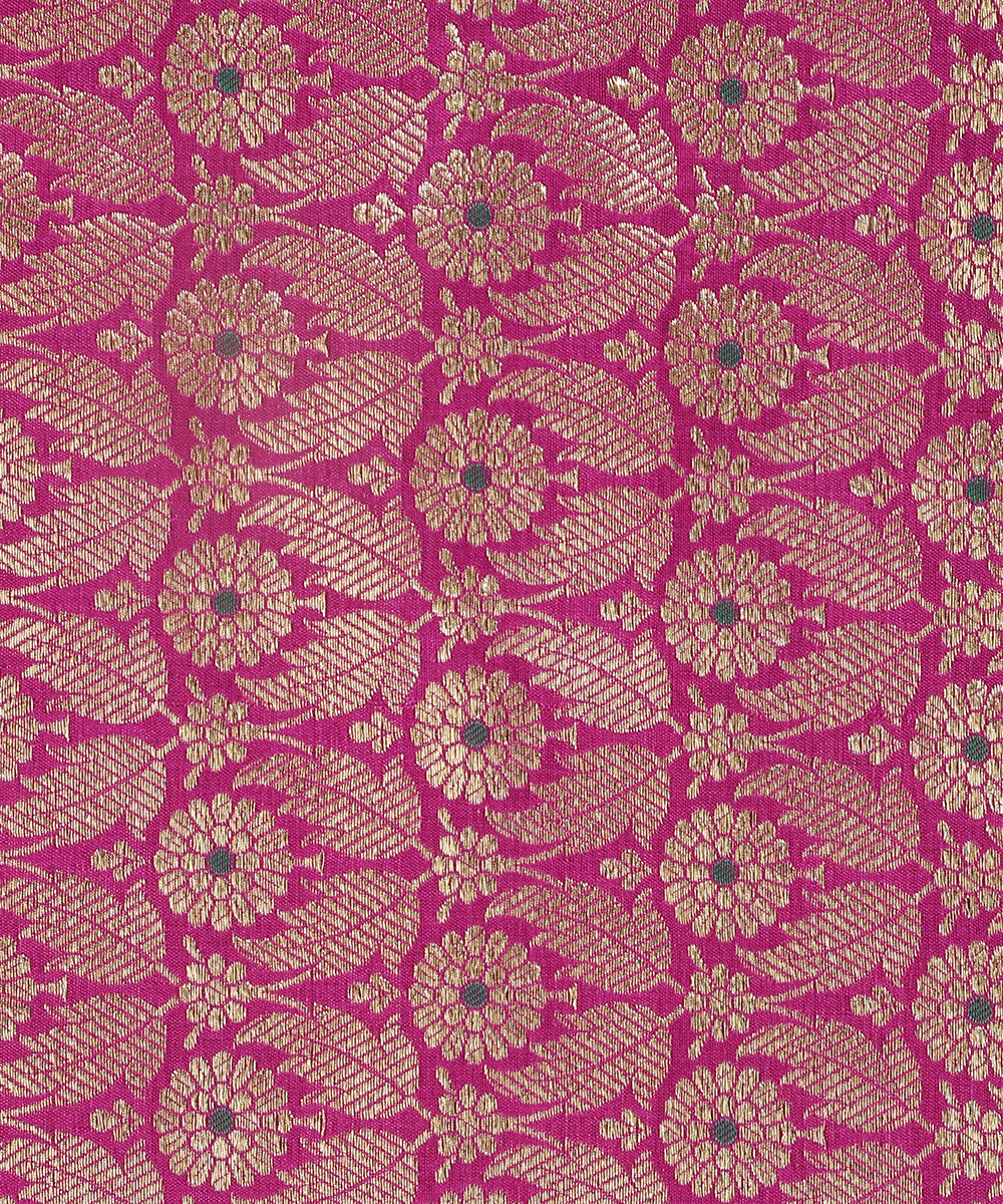 Purple_Handloom_Pure_Katan_Silk_Kimkhab_Banarasi_Fabric_With_Green_Meenakari_WeaverStory_03