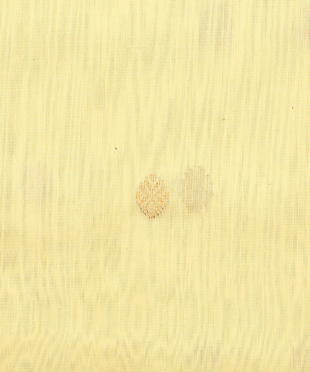 Handloom_Yellow_Chanderi_Fabric_with_Booti_WeaverStory_03